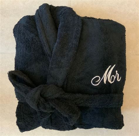 Personalised Luxuriously Soft Bathrobes His Hers Mr Mrs 100 Egyptian