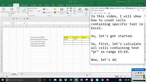 Excel Formula Count Cells