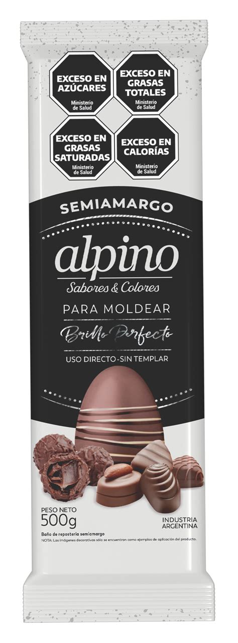 Chocolate Alpino tableta chocolate Semi Amargo 500gr Cotillón Fantasía