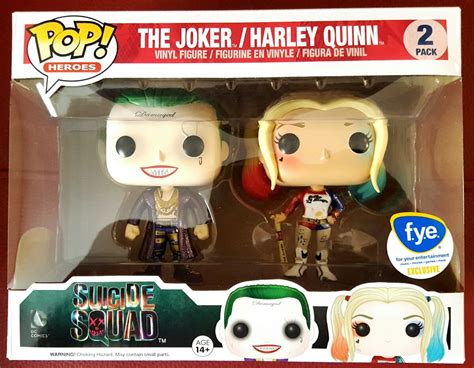 Funko Pop Suicide Squad Harley Quinn Joker Acabado Met Lico