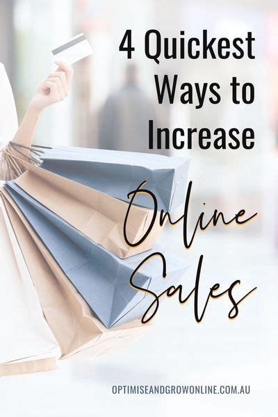 A Woman Holding Shopping Bags With The Text 4 Quickest Ways To Increase