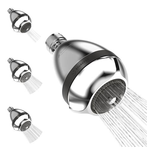 Sparkpod Power Pressure Shower Head 3 Spray Selections For Low Press