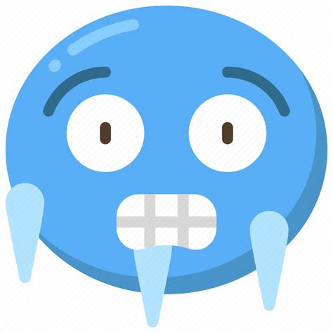 Cold, emoji, emoticon, freeze, freezing, ice icon - Download on Iconfinder