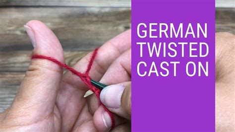 German Twisted Cast On It Cast Joining Yarn German