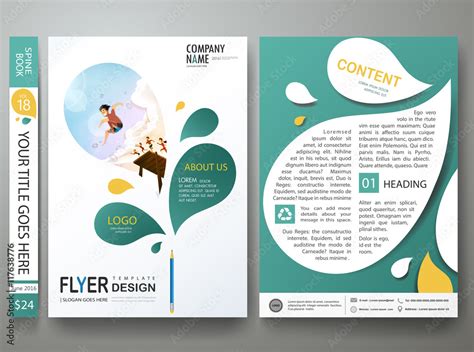 Brochure design template vector.Business flyers report magazine poster ...