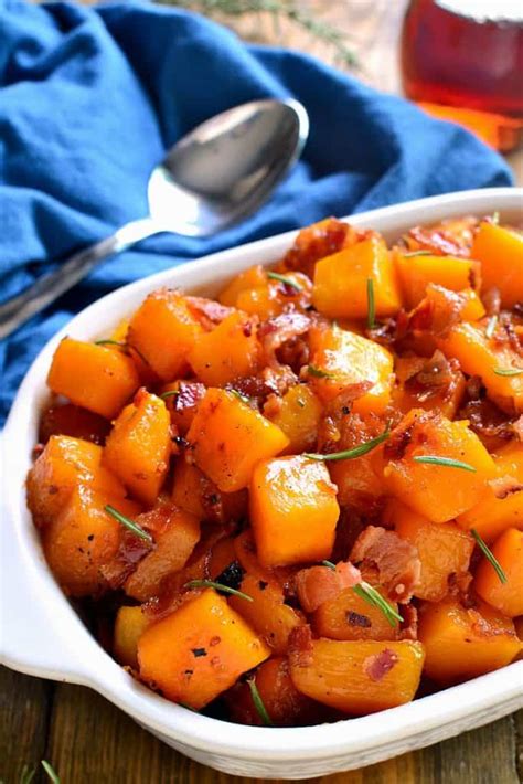 Maple Bacon Roasted Butternut Squash Lemon Tree Dwelling