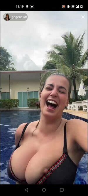 Big Tits Gena Laughing With Nip Slip Hornygoat69