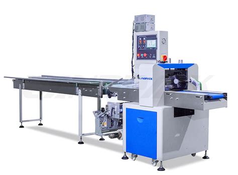 Autoamtic Horizontal Flow Wrap Machine With Three Servos