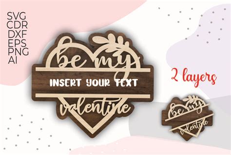 Be My Valentine Heart Frame Valentine Svg Frame Laser Cut