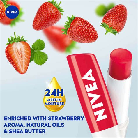 Nivea Fruity Shine Strawberry Lip Balm G Nivea Guardian Singapore