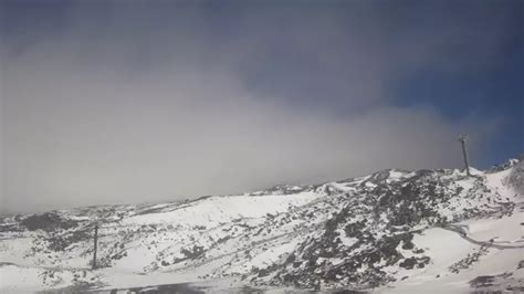 Etna Caduta La Prima Neve Della Stagione