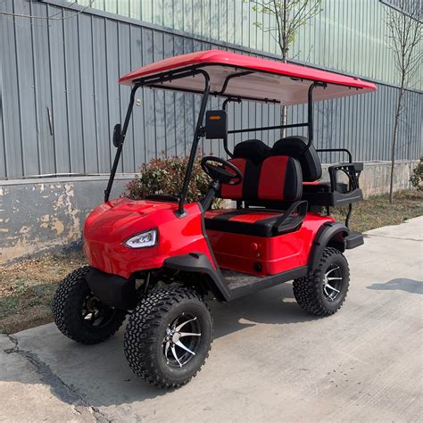 Pmsm Kw Motor Km Mileage Seats Electric Hunting Golf Cart China