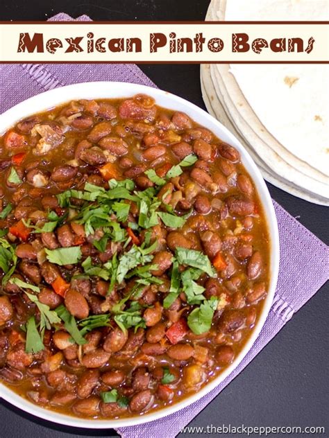 Mexican Pinto Beans Frijoles Charros Mash To Make Refried