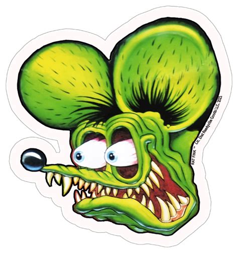 Rat Fink Head Metal Head Cut Out Sign By Ed Big Daddy Roth X