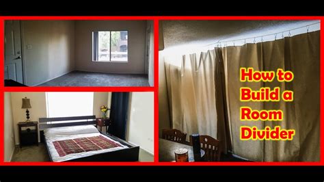 How To Build A Curtain Room Divider Tiny Home Living Youtube