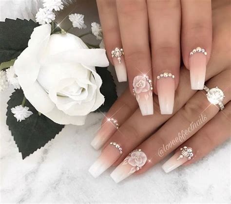 Pin by S Comeau on Manicure et pédicure Wedding nails design Wedding