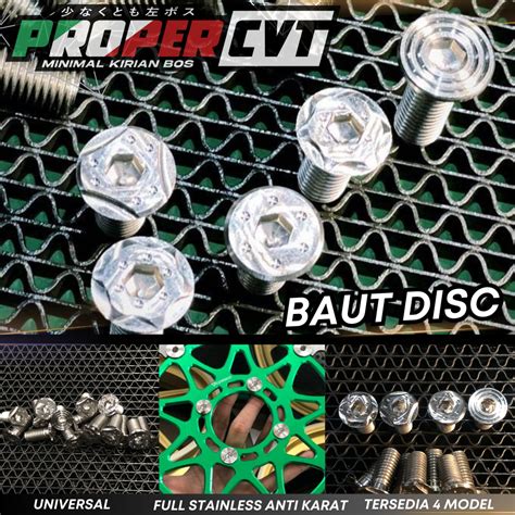 Jual Baut Disc Disk Probolt Cakram Piringan Stainless Baut Titanium