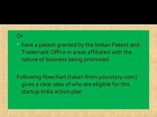 Startup India Action Plan Who Are Eligible Ppt