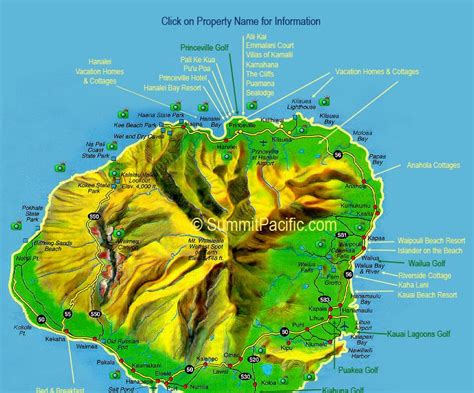 Map Of Kauai Resorts ~ ASYAGRAPHICS