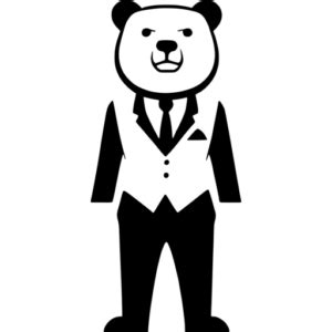 Bear In Suit SVG Svgcollections