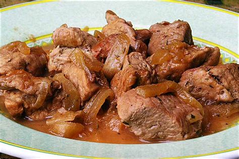 Cerdo Guisado Con Cebolla Cocina Para Torpes