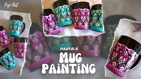 Easy Diy How To Paint A Coffee Mug Dot Mandala Mug Easy Mug