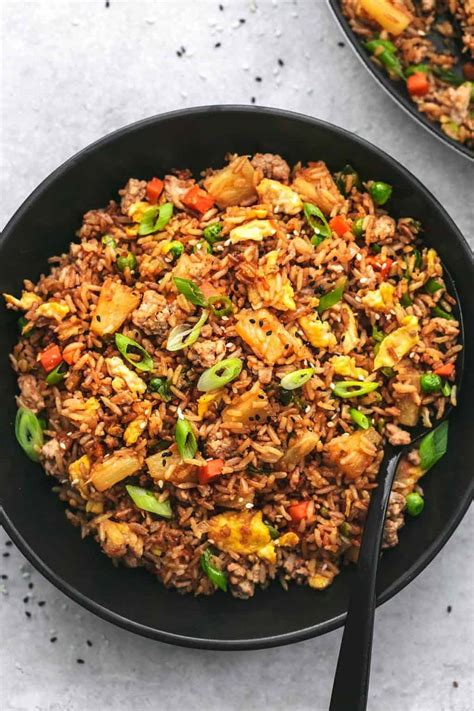 20 Minute Pork Fried Rice Recipe Creme De La Crumb