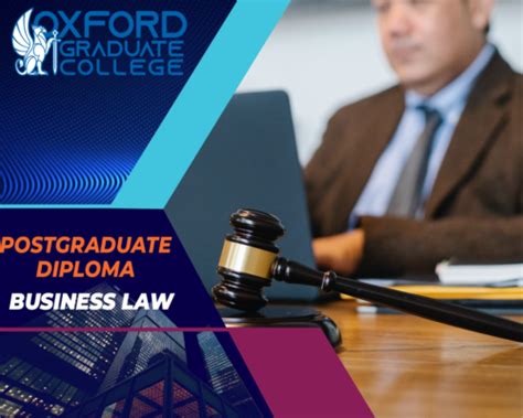 Postgraduate Diploma In Business Law Oxford Graduate College