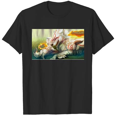 Okami Amaterasu And Chibiterasu T Shirts Sold By Javierdbaker Sku