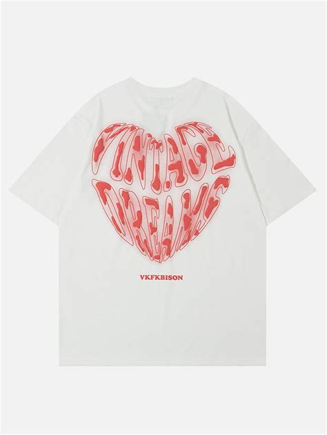 Aelfric Eden Letter Heart Elements Print Tee In 2023 Printed Tees