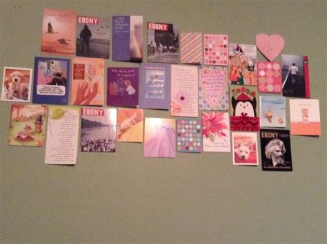 Using Greeting Cards You Have Received Throughout The Years As Wall