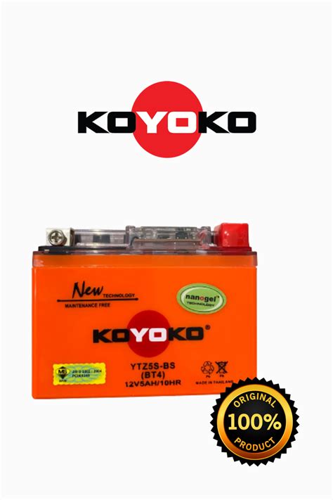 KOYOKO NANOGEL BATTERY YTZ5S ORIGINAL Lazada