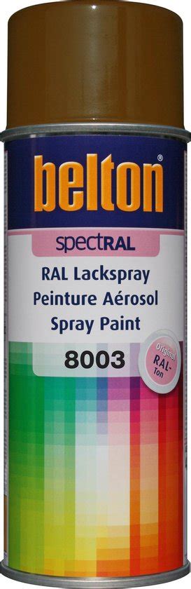 Spuitbus RAL 8003 Leembruin 400ml Bol