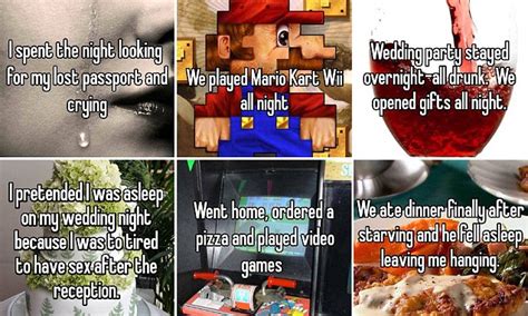 Married Couples Reveal What Really Happened On Their Wedding Night Daily Mail Online