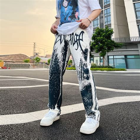 Graffiti Printed Ins Style Jeans Helloice Apparel