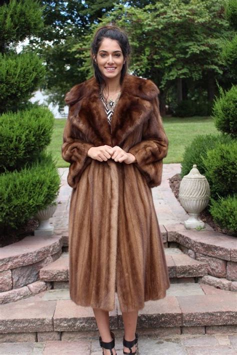 Sz Large Luxurious Revillon Paris Sable And Mink Full Length Coat Saks Fifth Aven Ebay Fur