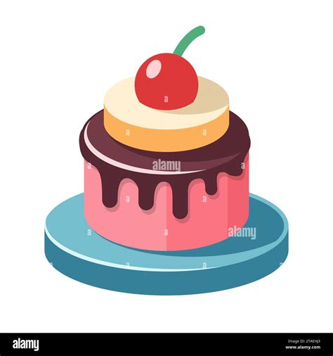 Cake Dessert Sweet Food Simple Delicious Symbol Sweet Birthday Cake