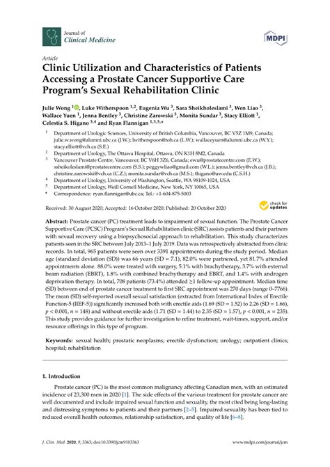 Pdf Clinic Utilization And Characteristics Of Patients Accessing A