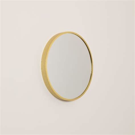 Sklum Miroir Mural Rond En Mdf Siloh Gold Cm Cdiscount Maison