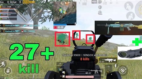 M249 With 6x Madness 27 Kill With Chicken Dinner Pubg Mobile