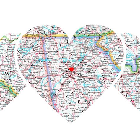 Heart Map Printable Open Any Of The Printable Files Above By Clicking