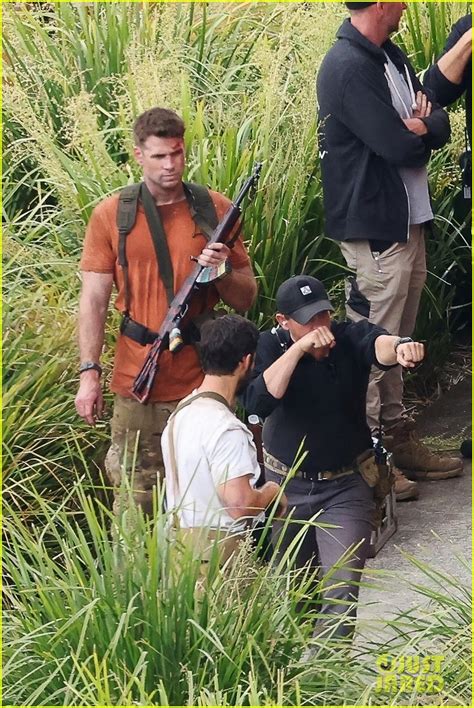 Liam Hemsworth And Milo Ventimiglia Spotted Filming Action Packed Scenes