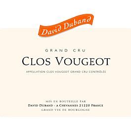 Domaine David Duband 2013 Clos Vougeot Grand Cru Rouge