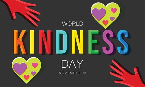 World Kindness Day. background, banner, card, poster, template. Vector ...