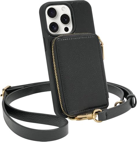 Amazon ZVE For IPhone 14 Pro Crossbody Wallet Case Card Holder