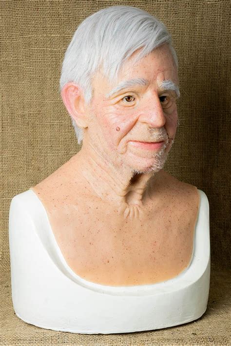 Silicone Mask Old Man Boris Halloween Hand Made Terrifically