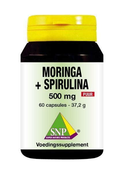 SNP Moringa Spirulina 500 Mg Puur 60 Caps Vitadvice BV