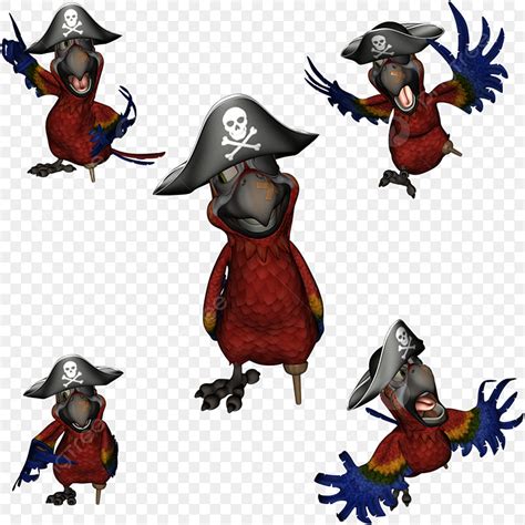 Pirate Parrot Clipart Vector Pirate Parrot Category Pirate