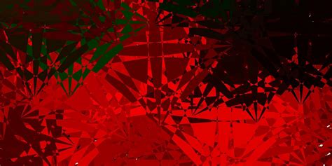 Dark Green Red Vector Background With Polygonal Forms 19028215 Vector