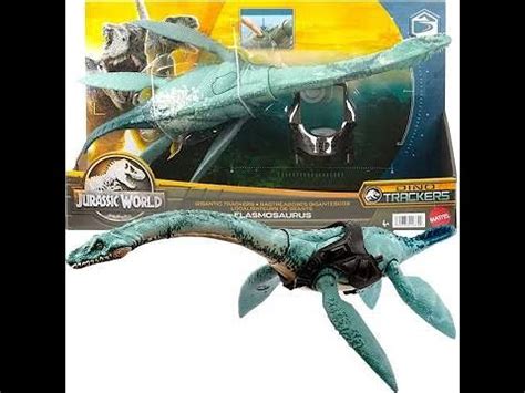 Jurassic World Gigantic Dino Trackers Elasmosaurus Review Youtube